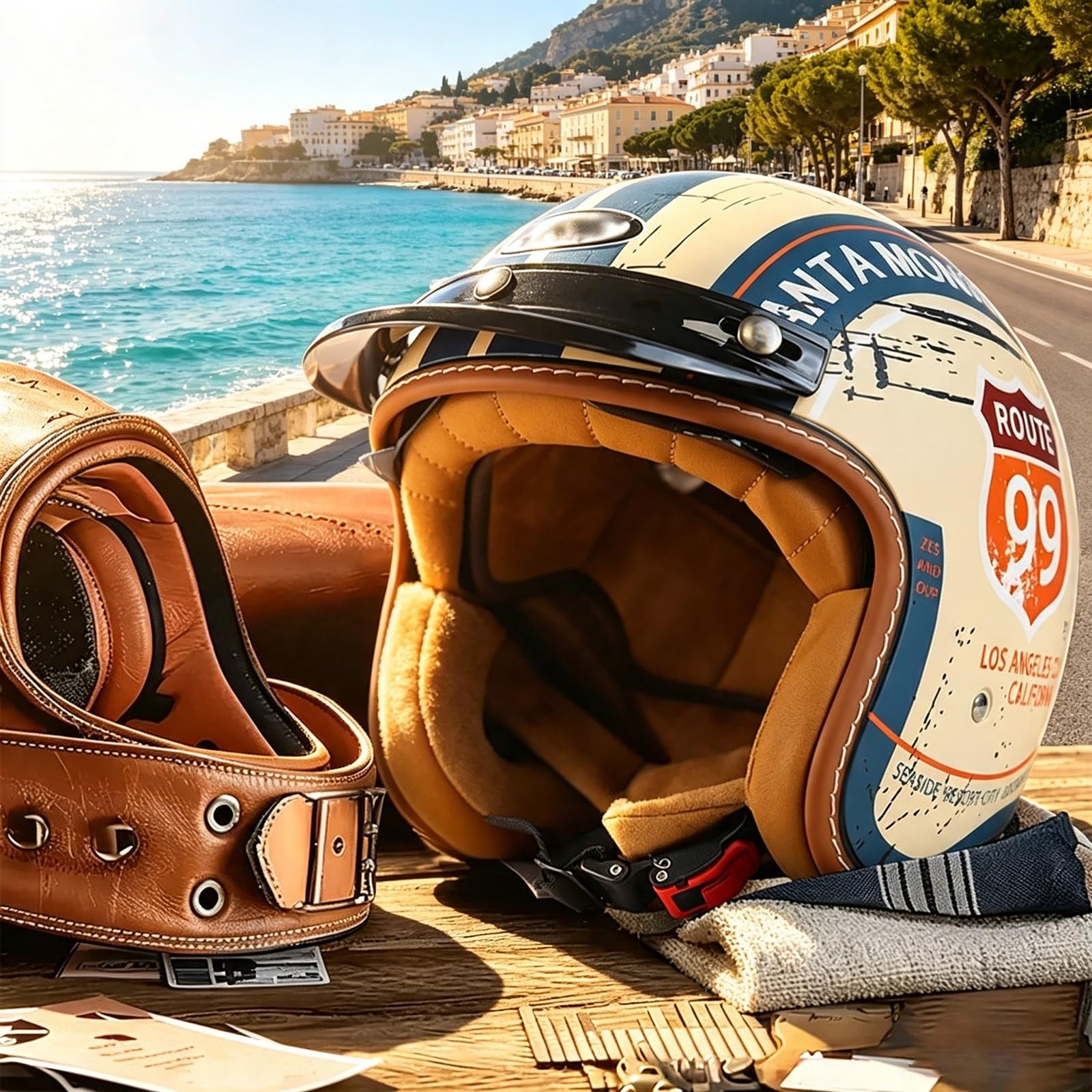 Otwarty Kask 3/4, Heritage Styl