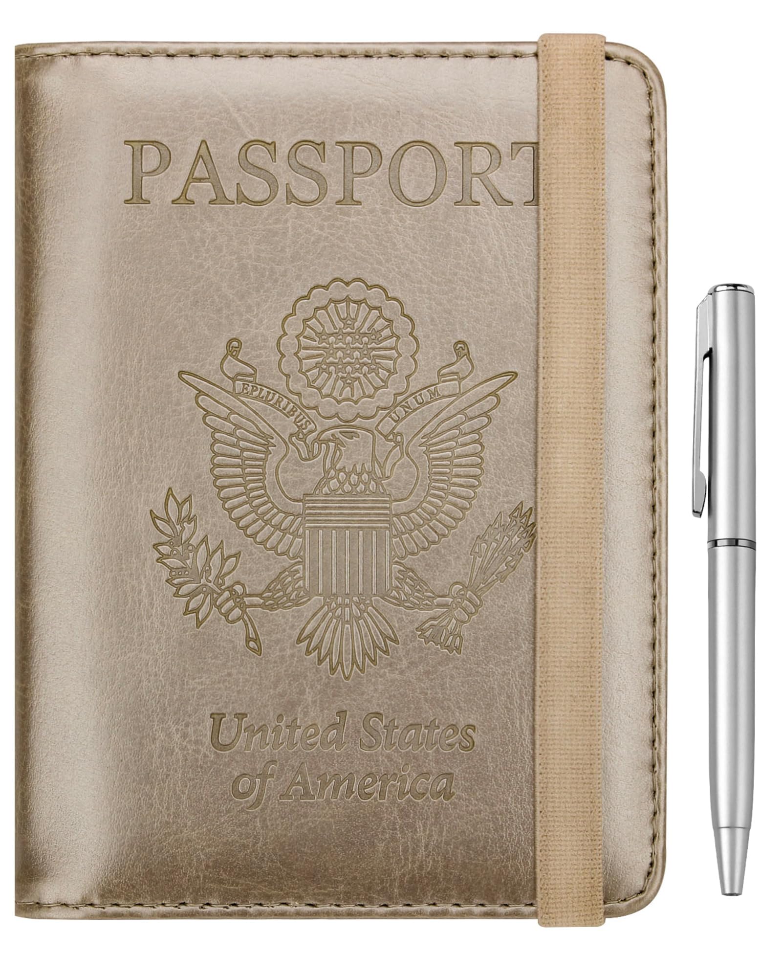 WALNEW Passport Holder for Travel, RFID Blocking Passport Wallet &amp; Cover
