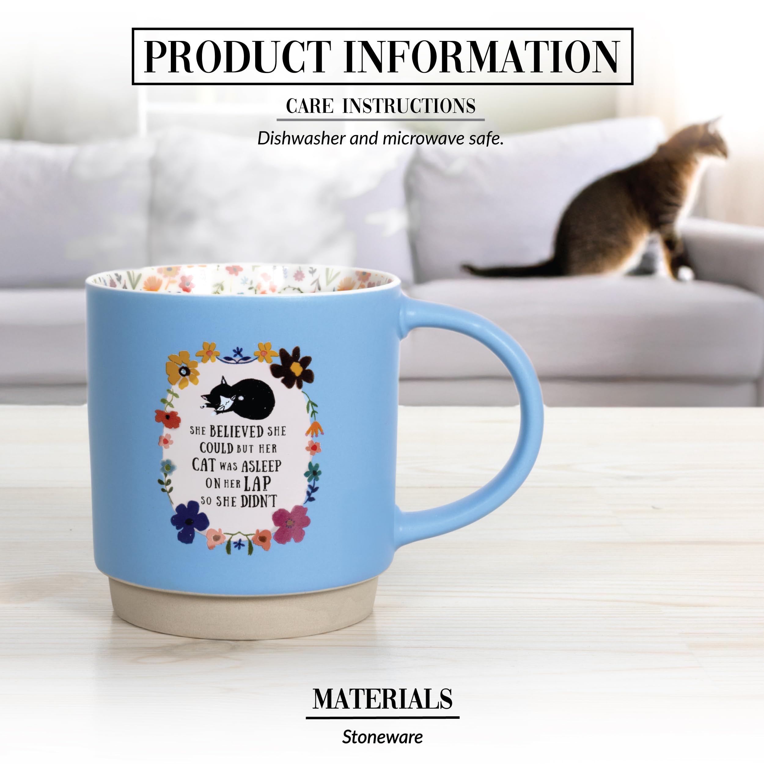Pavilion Gift Company - Taza de café y té de 18 onzas con diseño de gato, gatito, felino, amante de los gatos, padres, gatos, mamá, gato, papá, utensilios de cocina