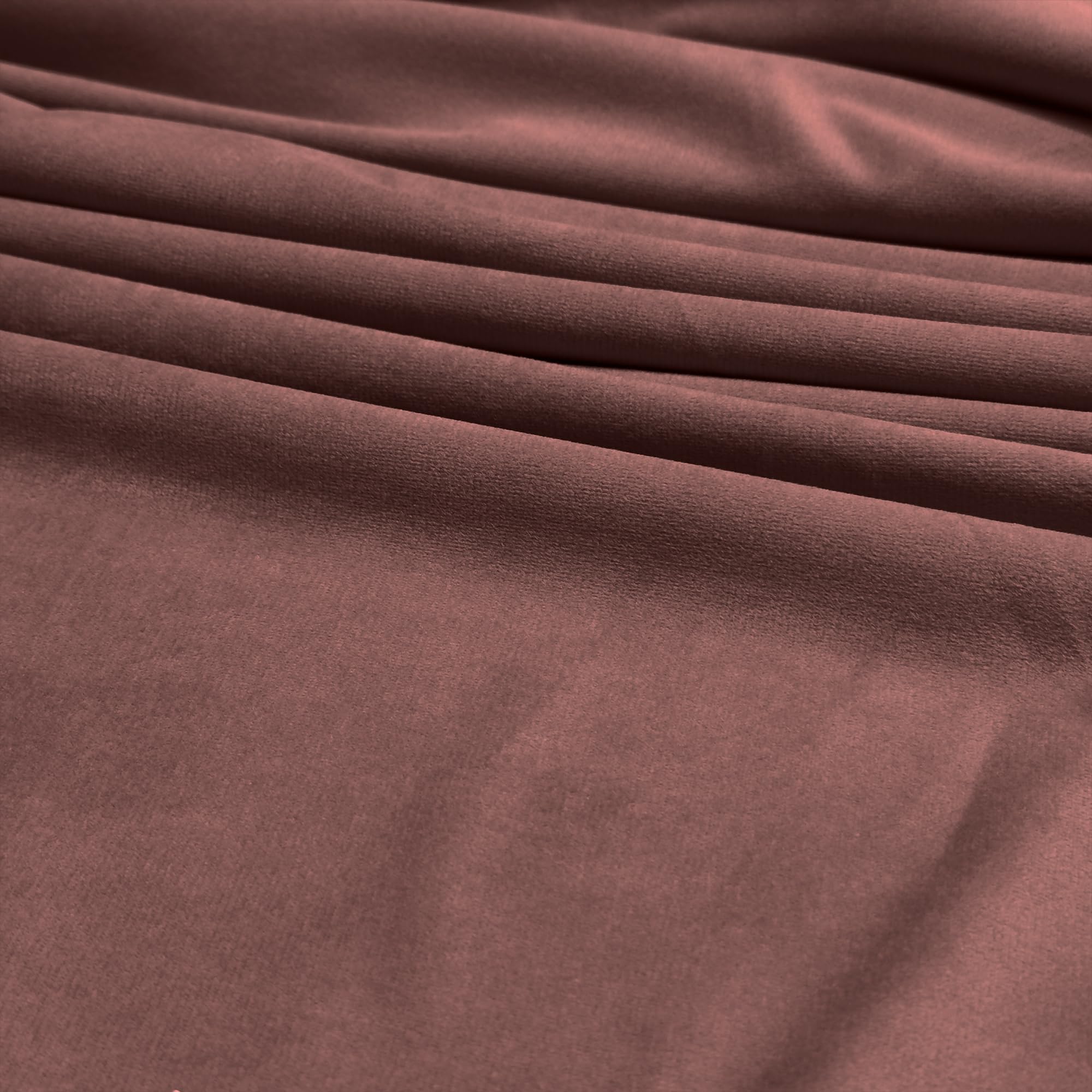Luxury Velvet Upholstery Fabric – Soft Sheen 100% Polyester, 225 GSM Knitted Backed – Mauve – 5 Metre (500cm x 148cm)
