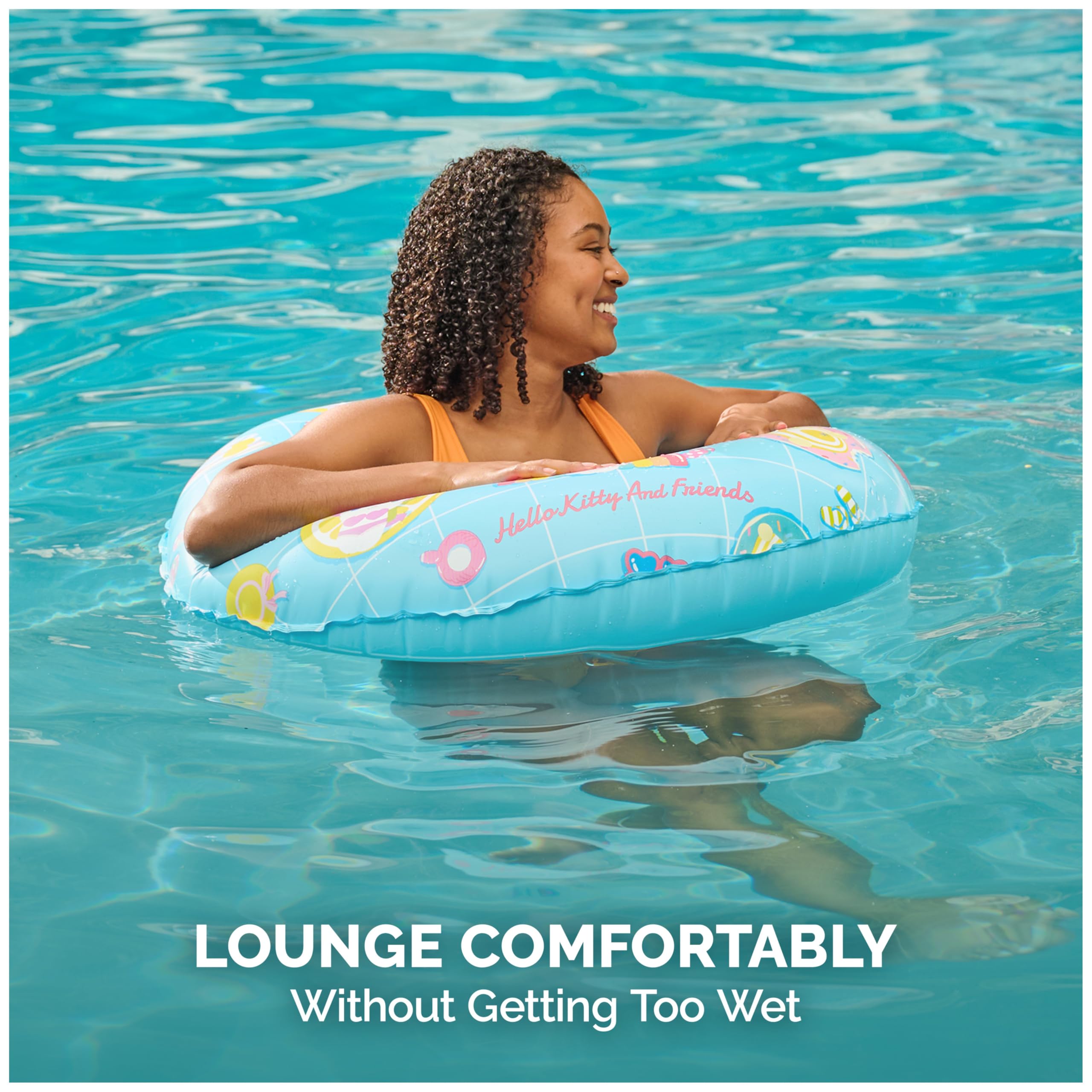 Amazon.com: Swimways Hello Kitty Swim Tube Pool Float, Inflatable 