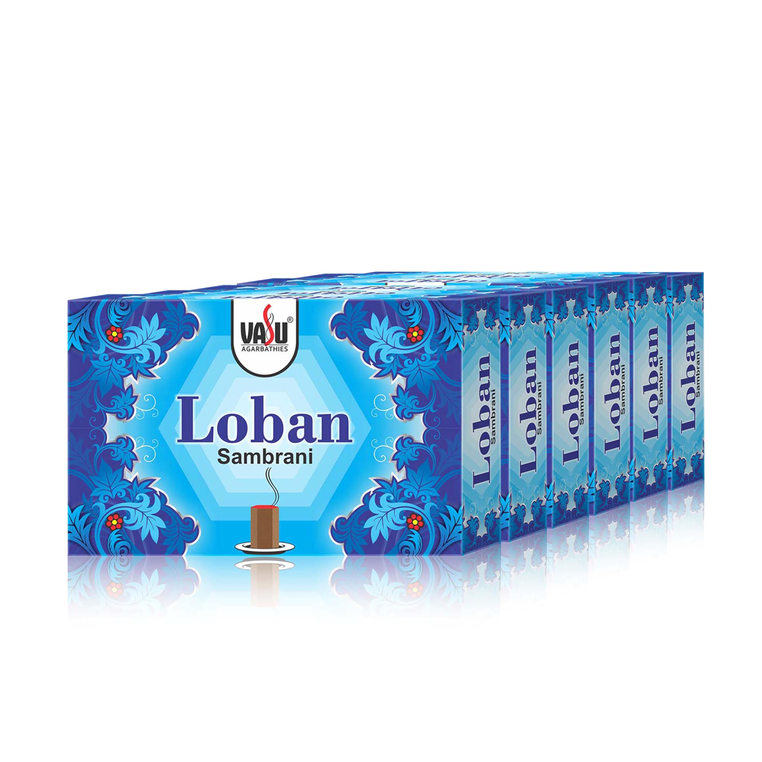 Cycle Pure Vasu Loban Sambrani Dhoop for Pooja (576 pcs) | Dhoop batti Guggal for Puja, Home & Festivals | Loban Dhoop Original with Burner | Pack of 6 (96 Dhoop/Pack + 1 Burner Plate/Pack) (B0D5RFG9TC) Amazon Price History, Amazon Price Tracker