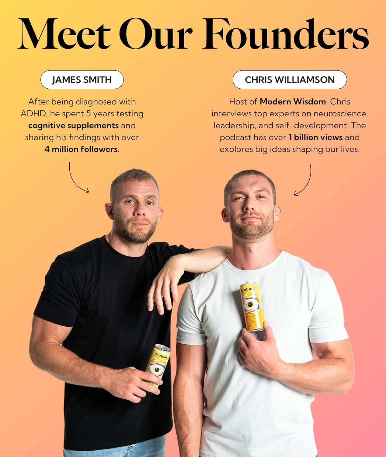 Neutonic Nootropic Productivity Energy Drink | Strawberry Lemonade 12 Cans | 120mg Natural Caffeine, Zero Sugar | Support Memory, Mental Clarity, Cognitive Function | Boost Focus, Energy, Brain Health - Image 5