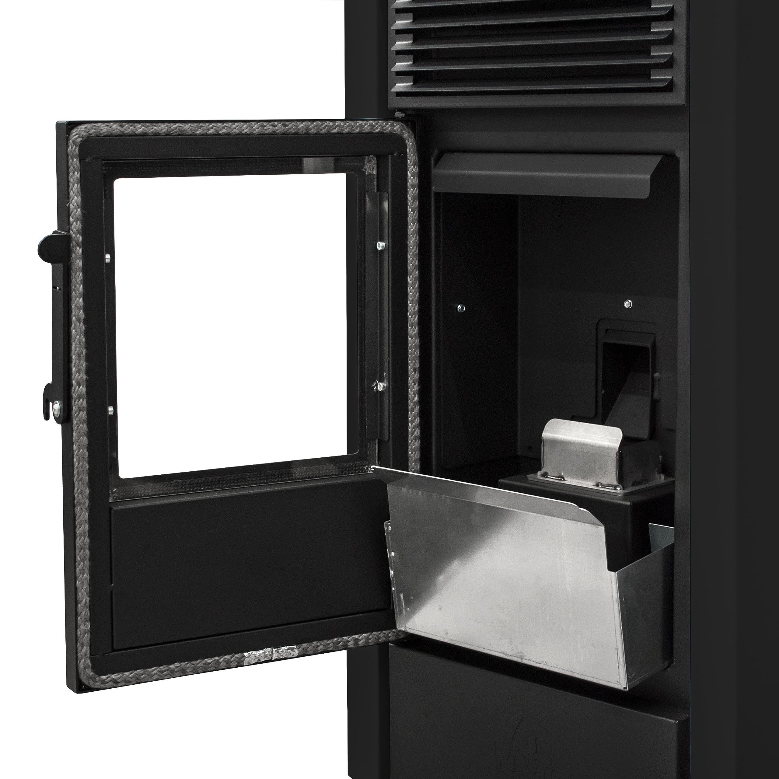STUFE A PELLET ITALIA California 9 kW 5 Sterne WiFi Pelletöfen Effizienz 92% Heizt 80m² Autonomie 20 Std. Schwarz