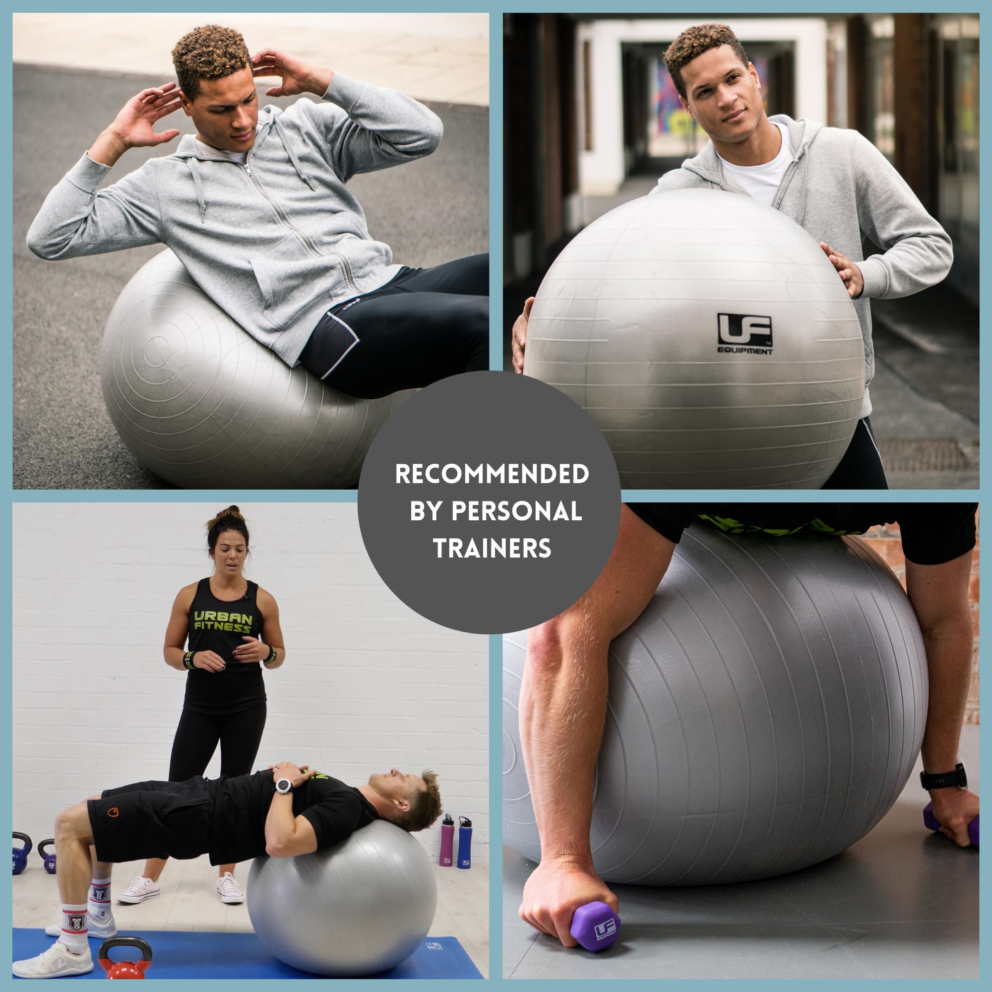 500kg Burst Resistance Swiss Ball Palla svizzera resistente alla rottura, 500 kg Unisex adulto