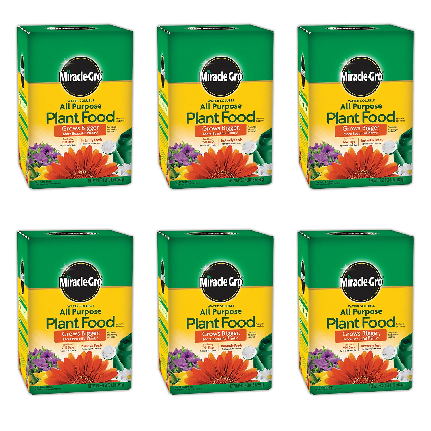 Water Soluble All Purpose Plant Food, Plant Fertilizer, 1.5 lbs. (6-Pack)