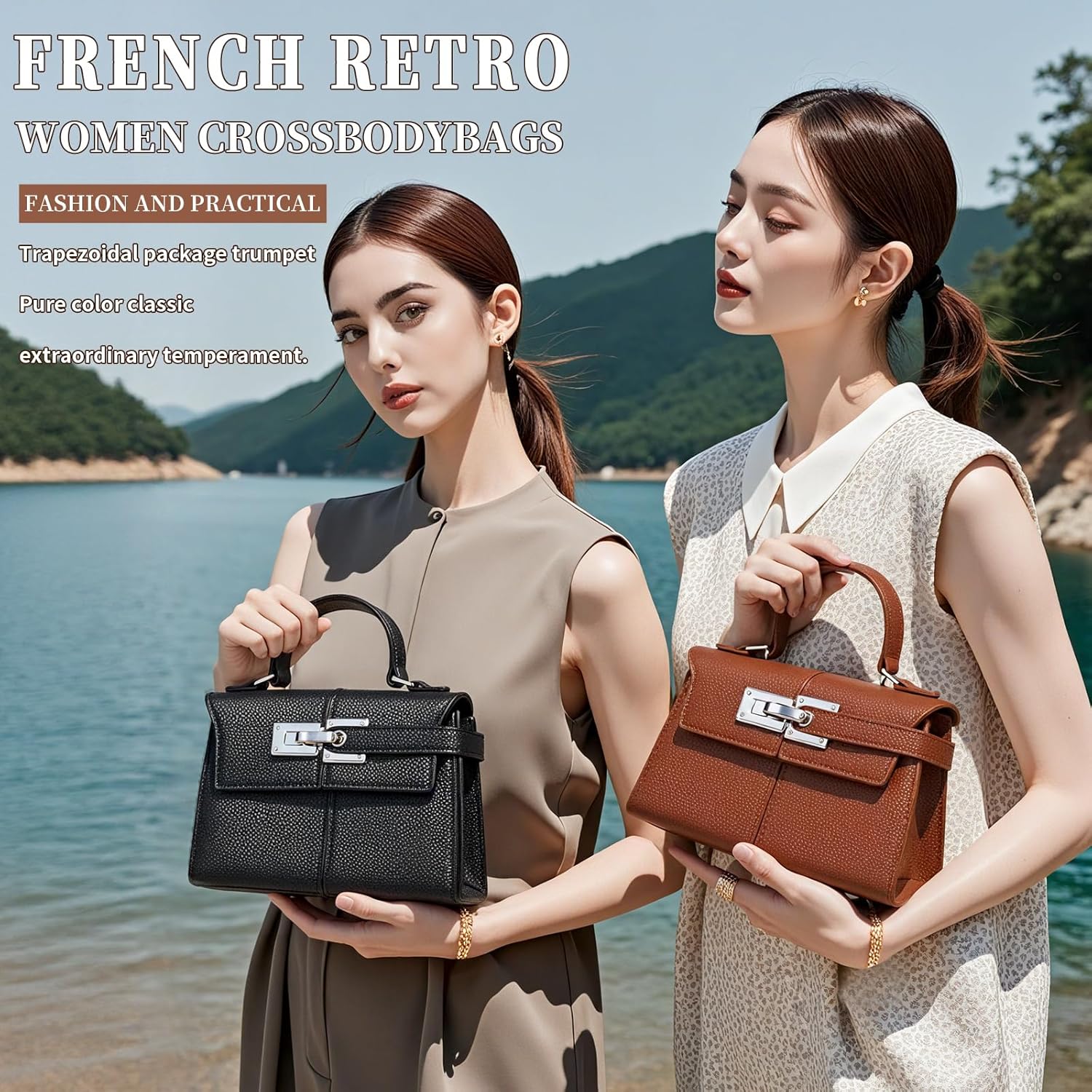 Purses for Women Leather – Stylish Durable Handbags with Adjustable Strap, Elegant Shoulder Bag for Work, Travel, Daily Use - Image 2