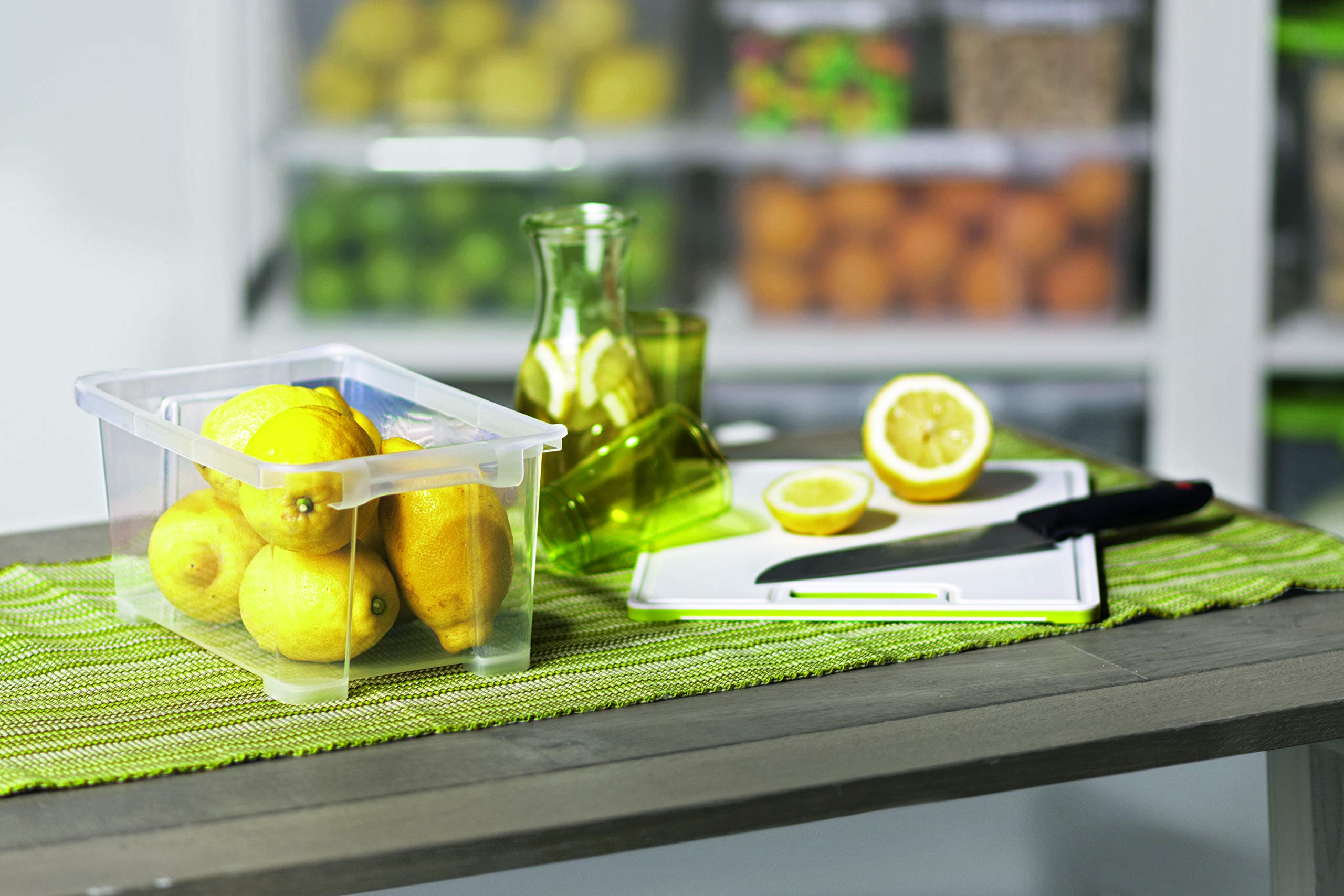 Rotho Evo Divisorio Per Cassetta Di Plastica Con Un Scomparto, 36.5x16.6x12.2 Cm, Grigio Antracite, Senza BPA - 6
