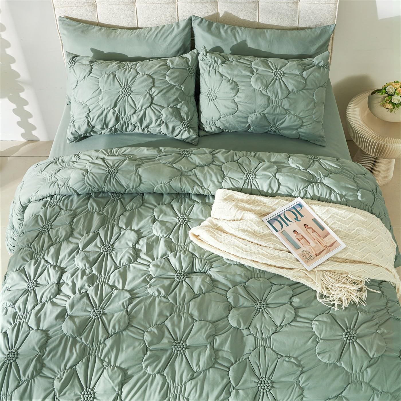 Aldult - Set di biancheria da letto da 3 pezzi con motivo a righe colorate, set di biancheria da letto leggero e moderno, in morbida microfibra, per letto king size, per tutte