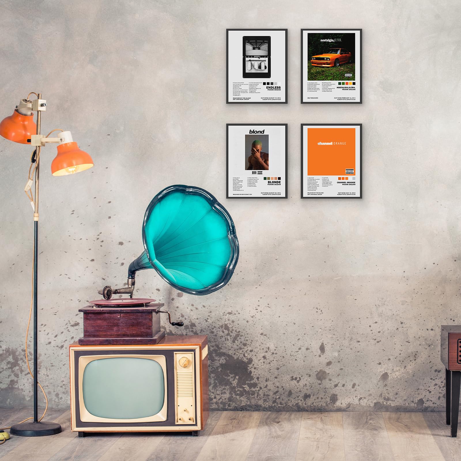 ASTRDECOR Frank Ocean albumhoes, gesigneerd, gelimiteerde posterset, set van 4, retro