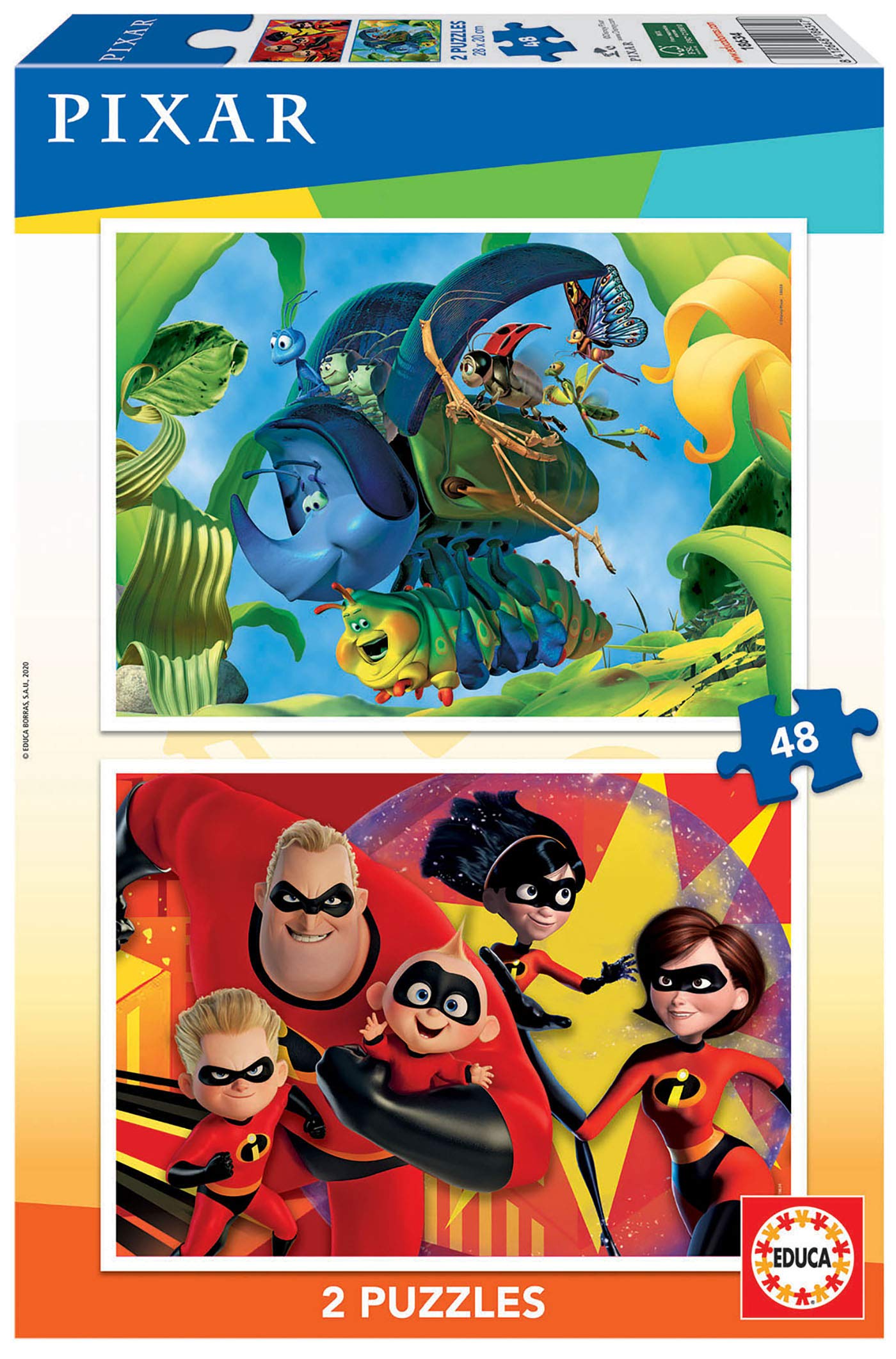 Educa Borrs- Pixar (Bichos + The Incredibles) (18634)