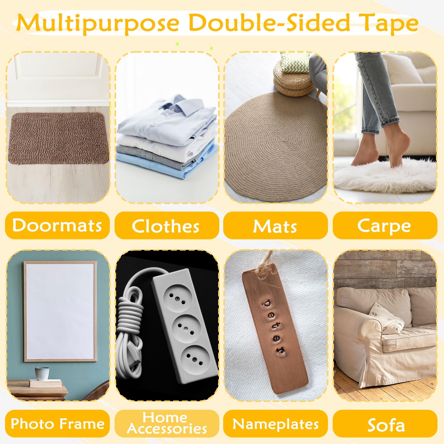 Alien Tape Double Sided Tape Heavy Duty, Double Sided Mounting Tape, Nano Tape, Wall Tape Clear Adhesive Grip, 1 Roll, 1.18 In X 10 Ft, As Seen On TV - Walmart Supplies - View #3