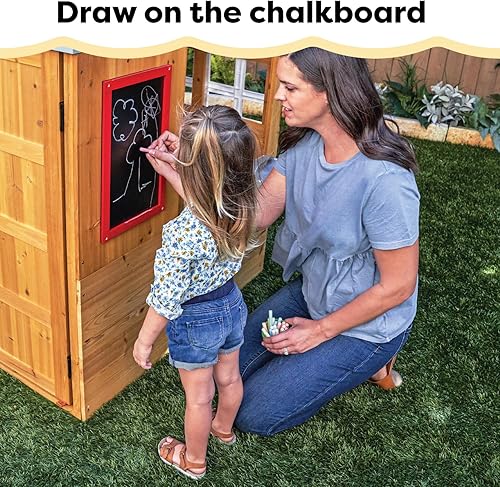 Vista 11 de KidKraft - Casa de juegos moderna, para exteriores Natural