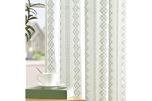 Jinchan Green and White Curtains: Timeless Farmhouse Chic for Your Home