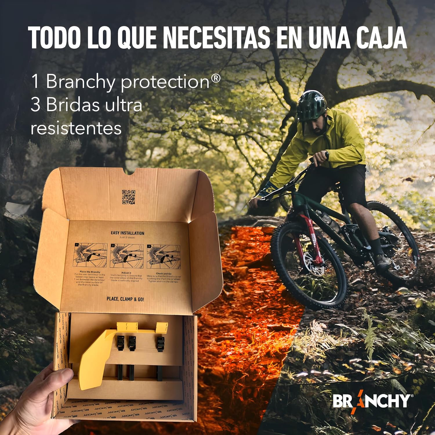 Branchy Protection, Universal Rear Bike Shift Protector | Recommended for MTB, Ebike, Enduro, DH, Gravel