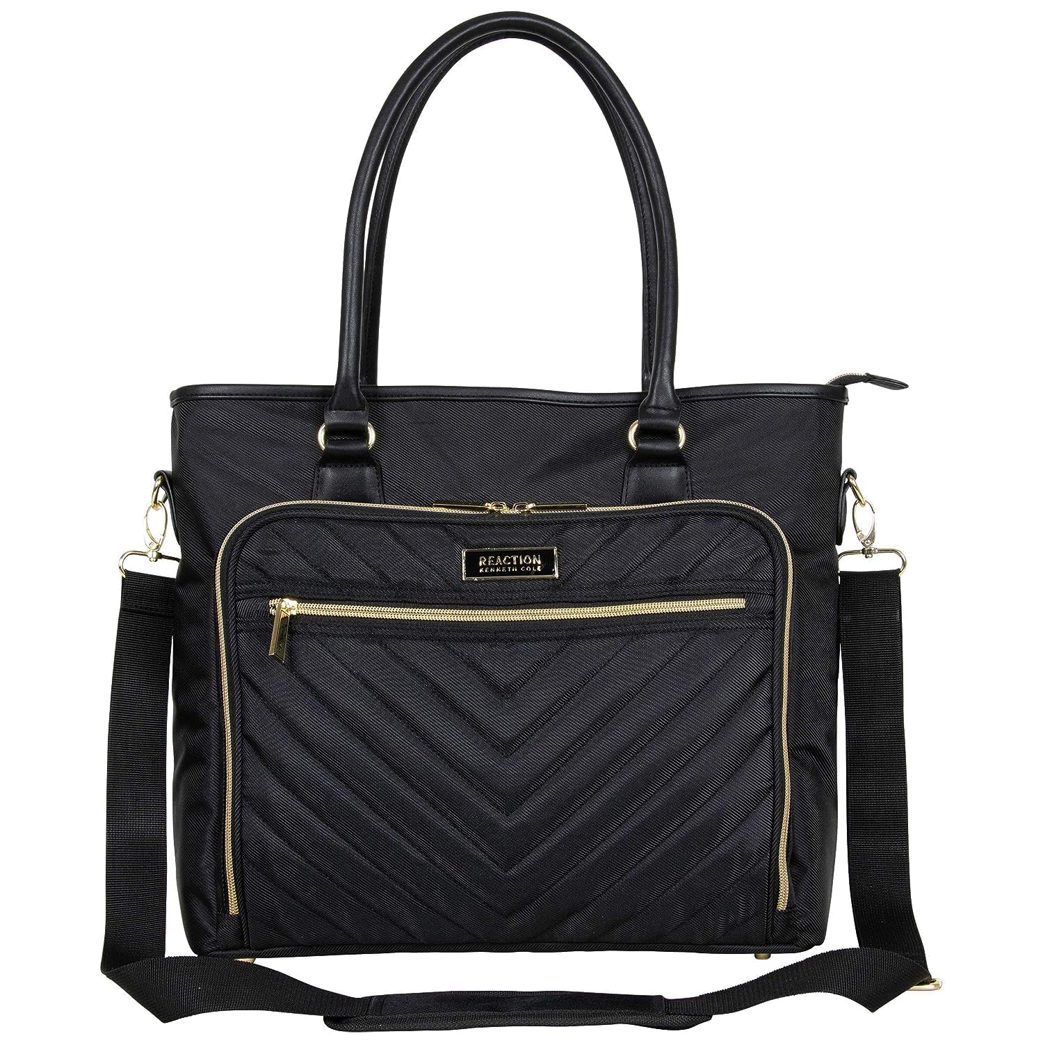 KENNETH COLE Reaction Chelsea Quilted Chevron 15" Laptop & Tablet Business Tote With Removeable Shoulder Strap-picture-13