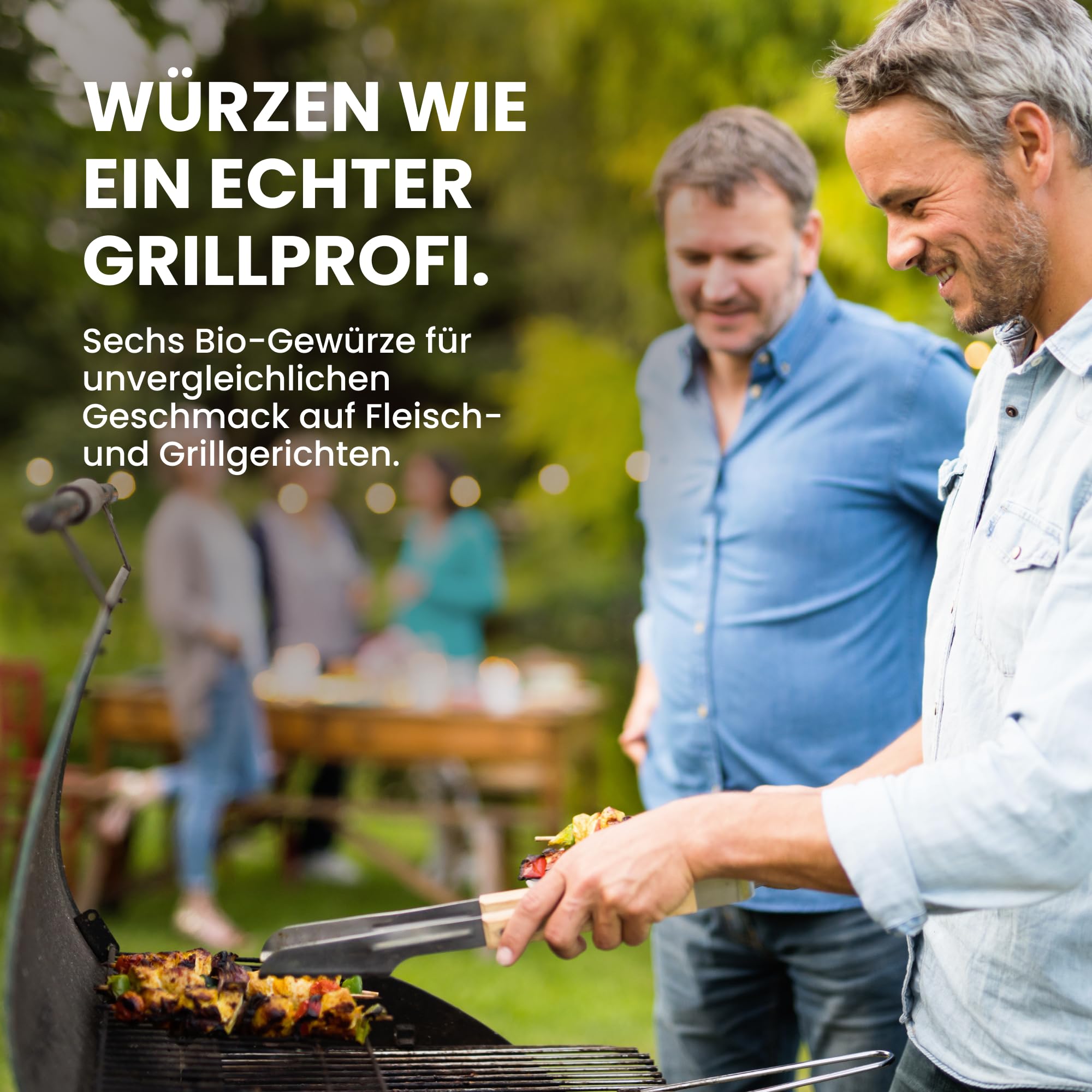 UMBRELLA® Coffret premium d’épices pour barbecue pour homme – 6 épices BBQ bio avec idées de recettes, poivre pour steak, beurre aux herbes et rubs BBQ pour les amateurs de grillades
