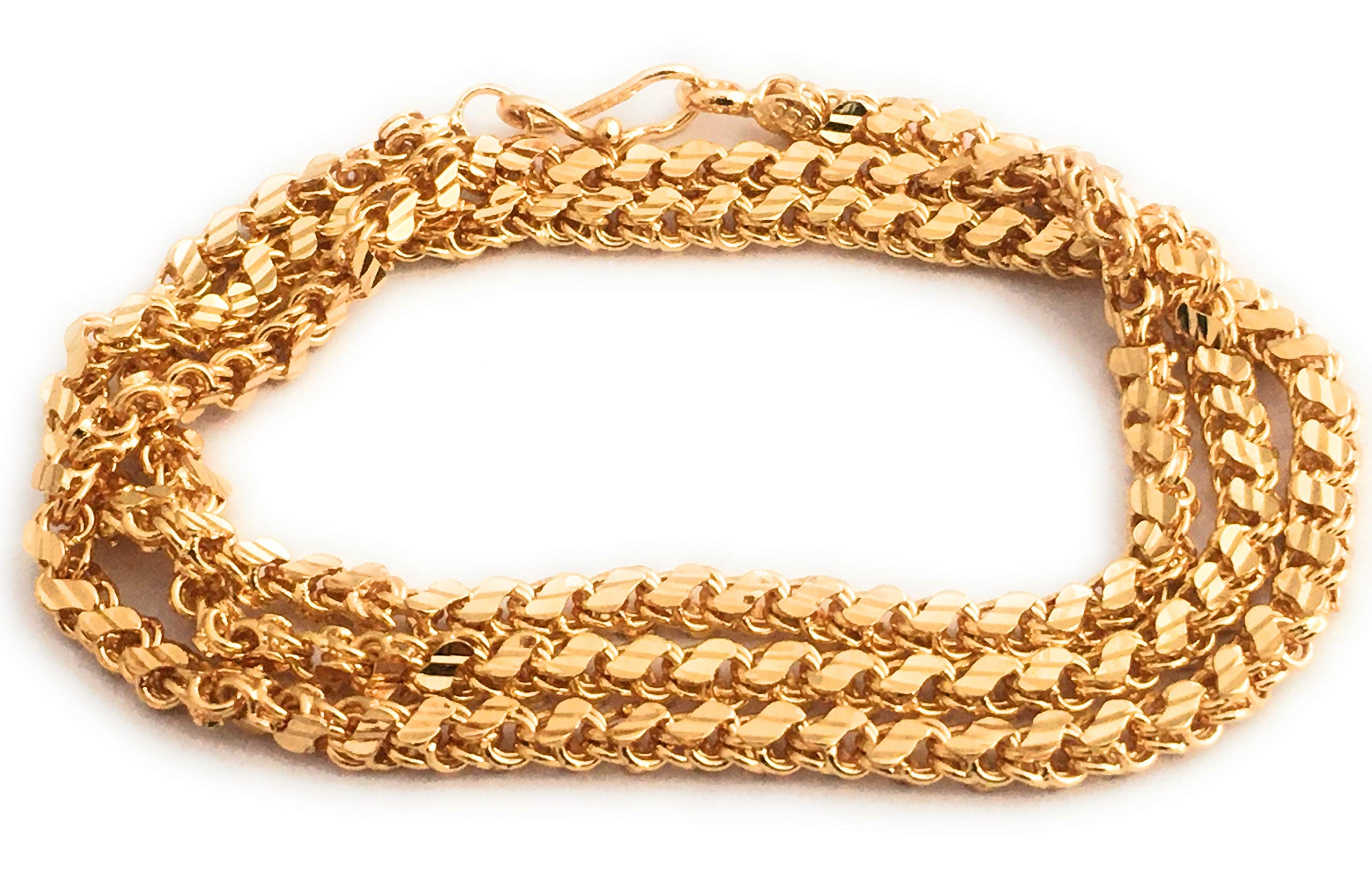 Sasitrends 1 Gram Micro Gold Plated Designer Chain for Women and Girls (B07V6H47QX) Amazon Price History, Amazon Price Tracker