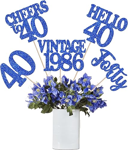 Miniatura 74 de 15 piezas de centro de mesa de feliz cumpleaños 13 palos oficiales para adolescentes vintage 2012 Hello 13 centros de mesa de flores palos saludos a