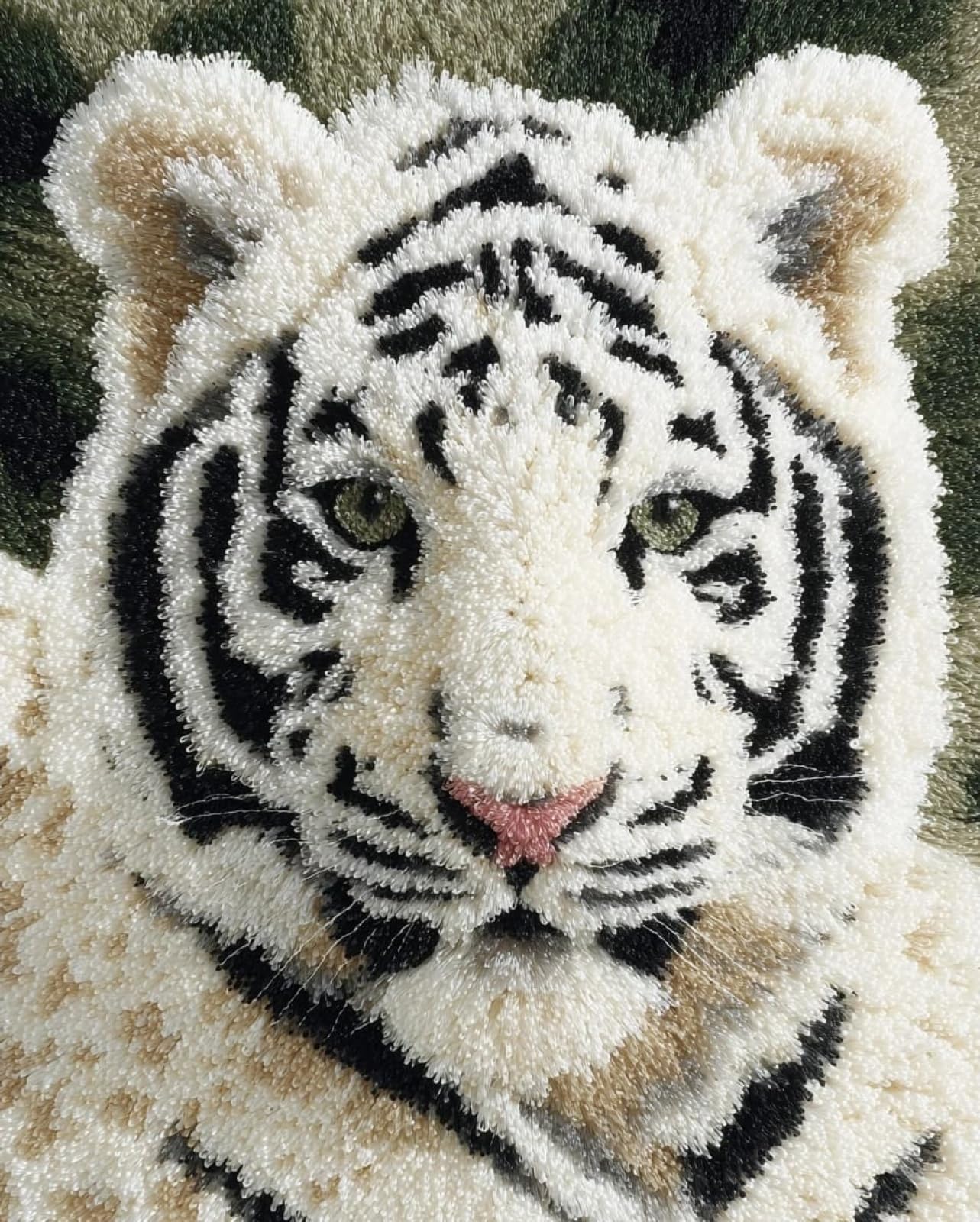 Wallphantom Latch Hook Crafts Kits for Adults,White Tiger