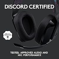 Vista 8 de Logitech G535 Lightspeed - Auriculares inalámbricos para videojuegos, ligeros, con micrófono abatible para silenciar, estéreo, compatibles con PC
