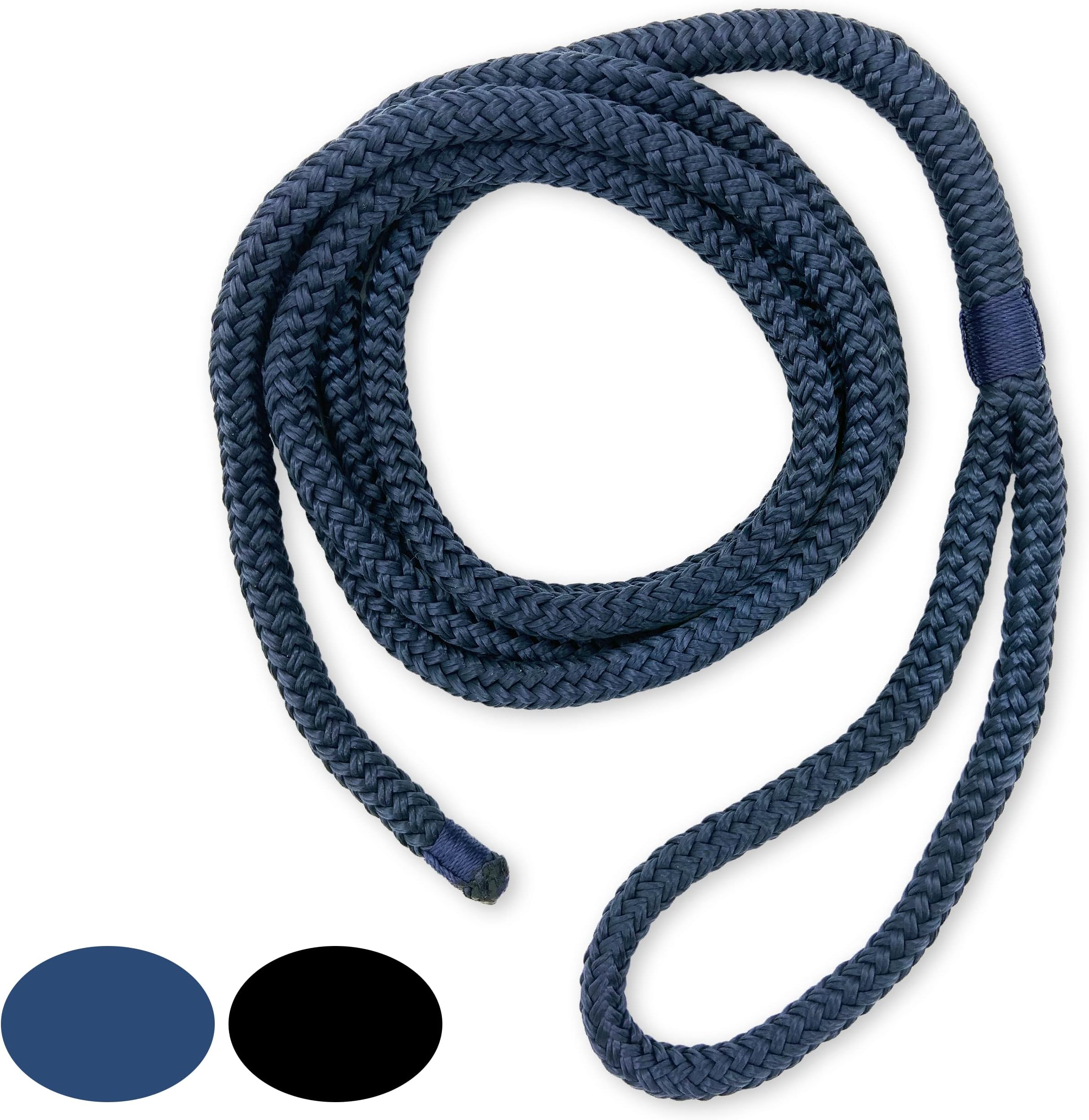 Wellenshop Festmacherleine 12mm 8m - Elastische Mooringleine Mit Auge