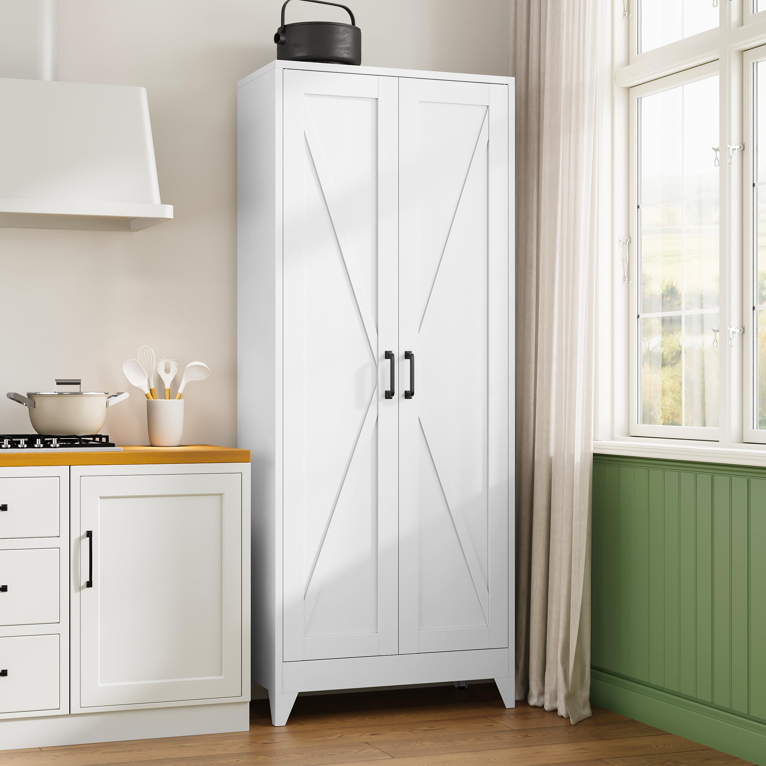 Letaya 75" Metal Pantry