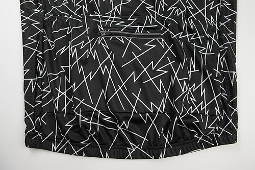 Miniatura 4 de Coconut Ropamo CR - Conjunto de camiseta de ciclismo para hombre, con cremallera y bolsillo con pantalones cortos con acolchado 4D