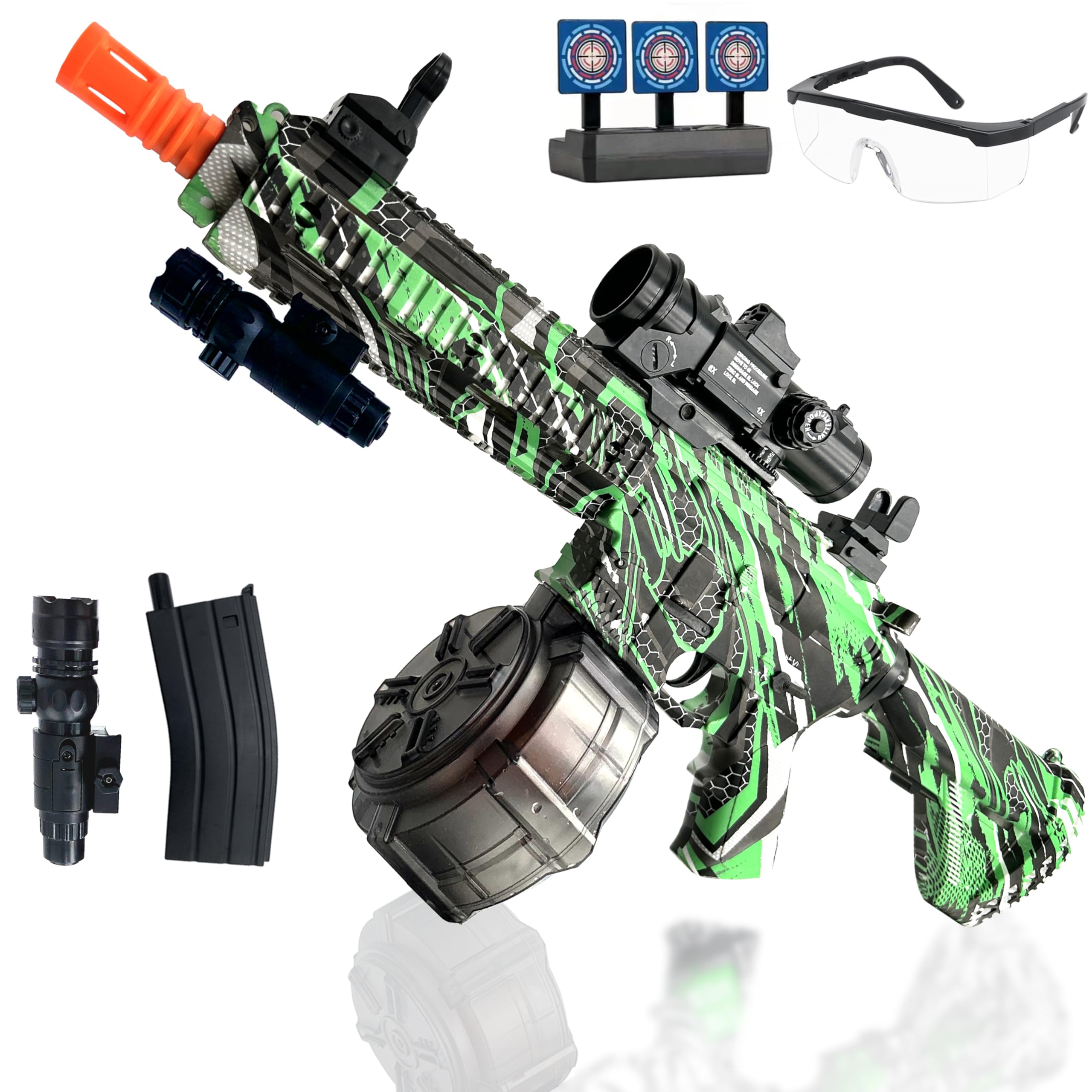 Large Splatter Gel Ball Blaster- Electric Gel Ball Blaster, M416 Suitable for Outdoor Activities-Team Game-Optimal Gifts - Ages 14+