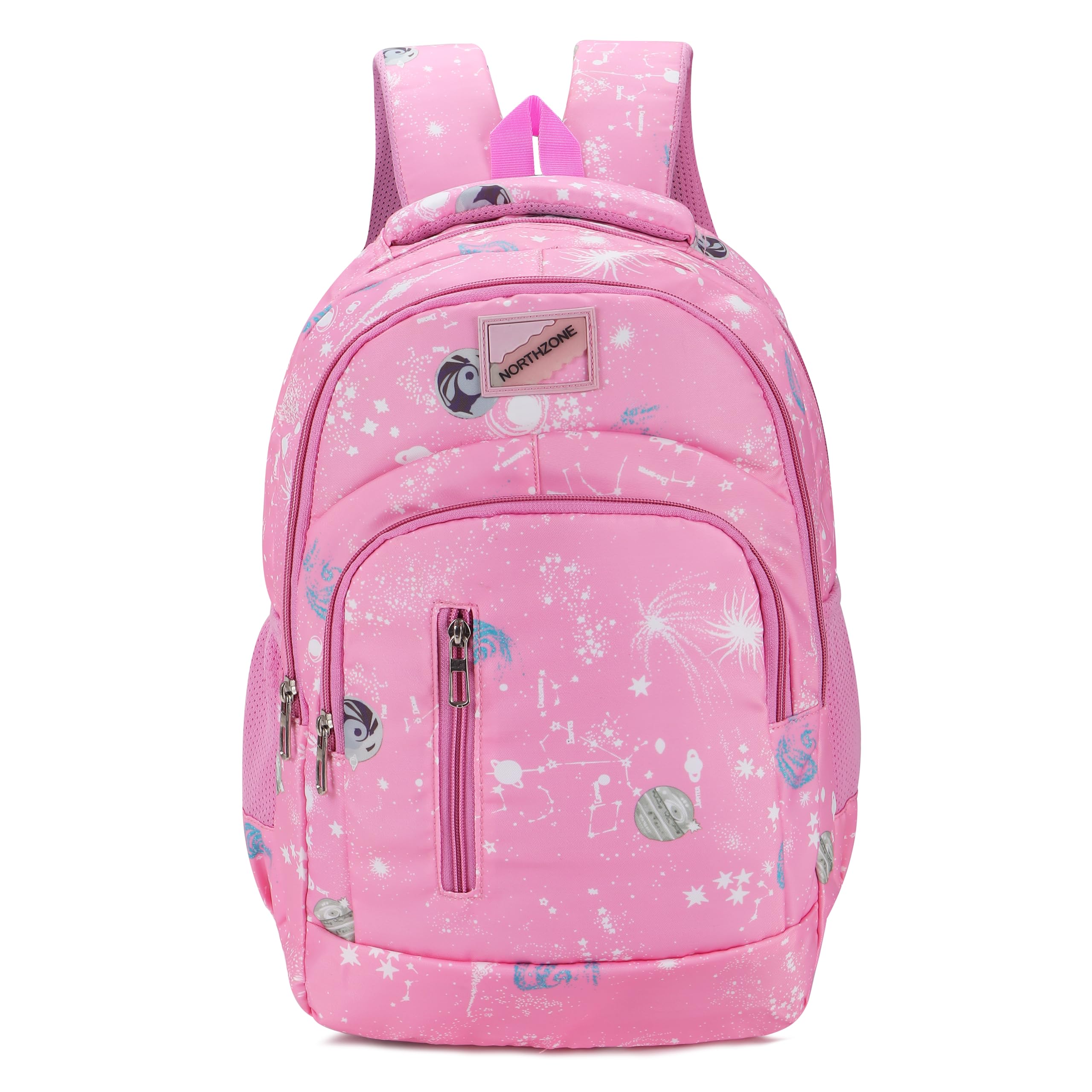 Space Print School Backpack for Boys & Girls | Water Resistant School, College & Travel Bag | Galaxy & Planet Design Backpack with Multiple Compartments, Side Bottle Pockets-image-46