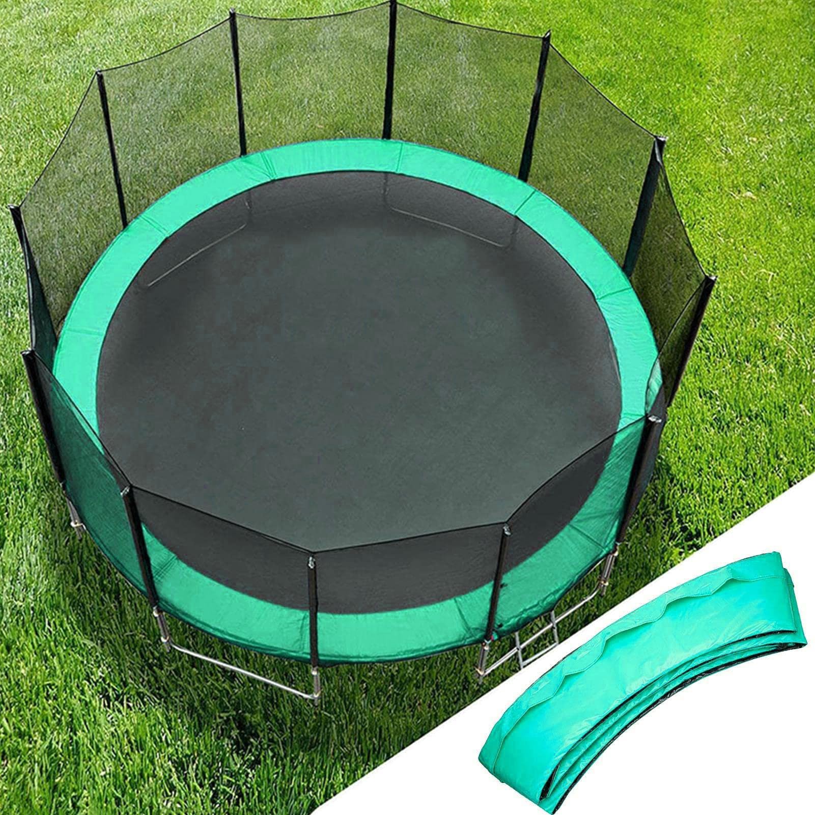 Tappetino di ricambio per trampolino, 1,8 m, copertura rotonda per trampolino, tappetino impermeabile per sport all'aperto, accessori protettivi per ragazzi, ragazze, studenti, e allenamento | Attrezzatura Protettiva Esterna per Bambine, Giochi e Asilo