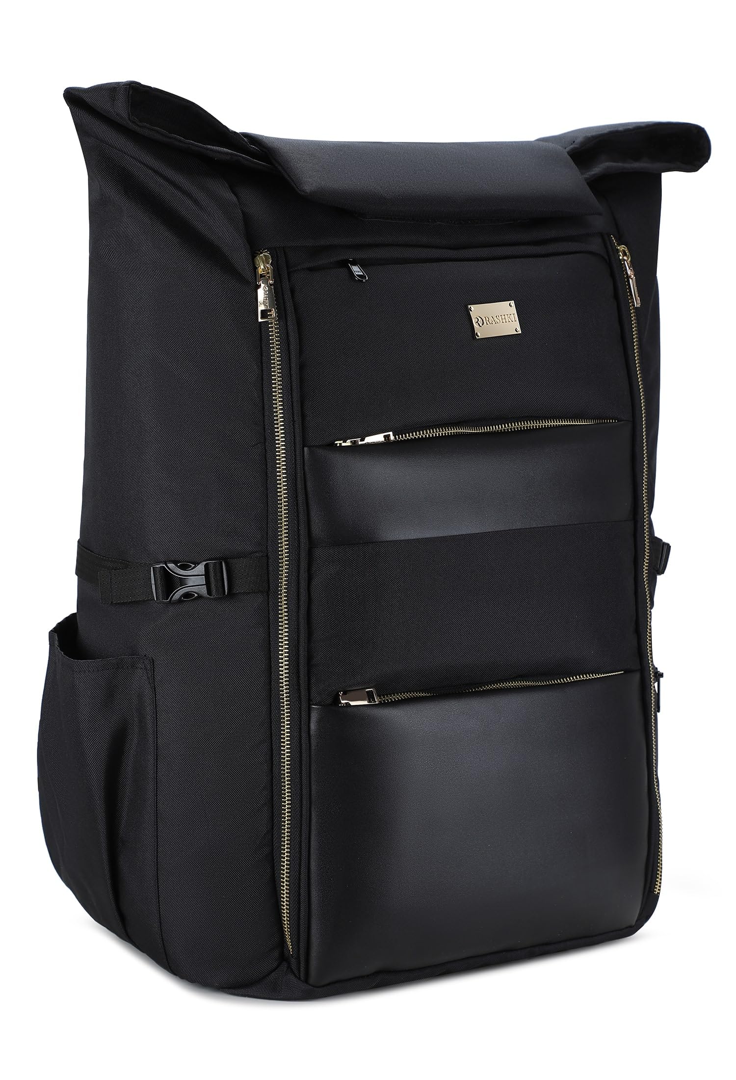 RASHKI GLEN travel backpack | 15.6" Laptop Bag | Vegan Leather (Black) (B0DB24H5Z6) Amazon Price History, Amazon Price Tracker