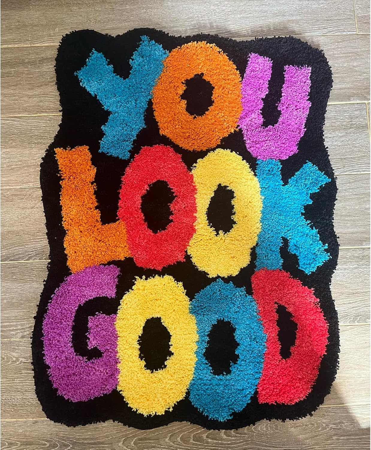 You Look Good Bath Mat,Bathroom Rugs,Non-Slip Bathroom Rug, Cute and Fluffy Carpet, Room Decor,Machine Washable Bath Rugs 24.4"X31.5"
