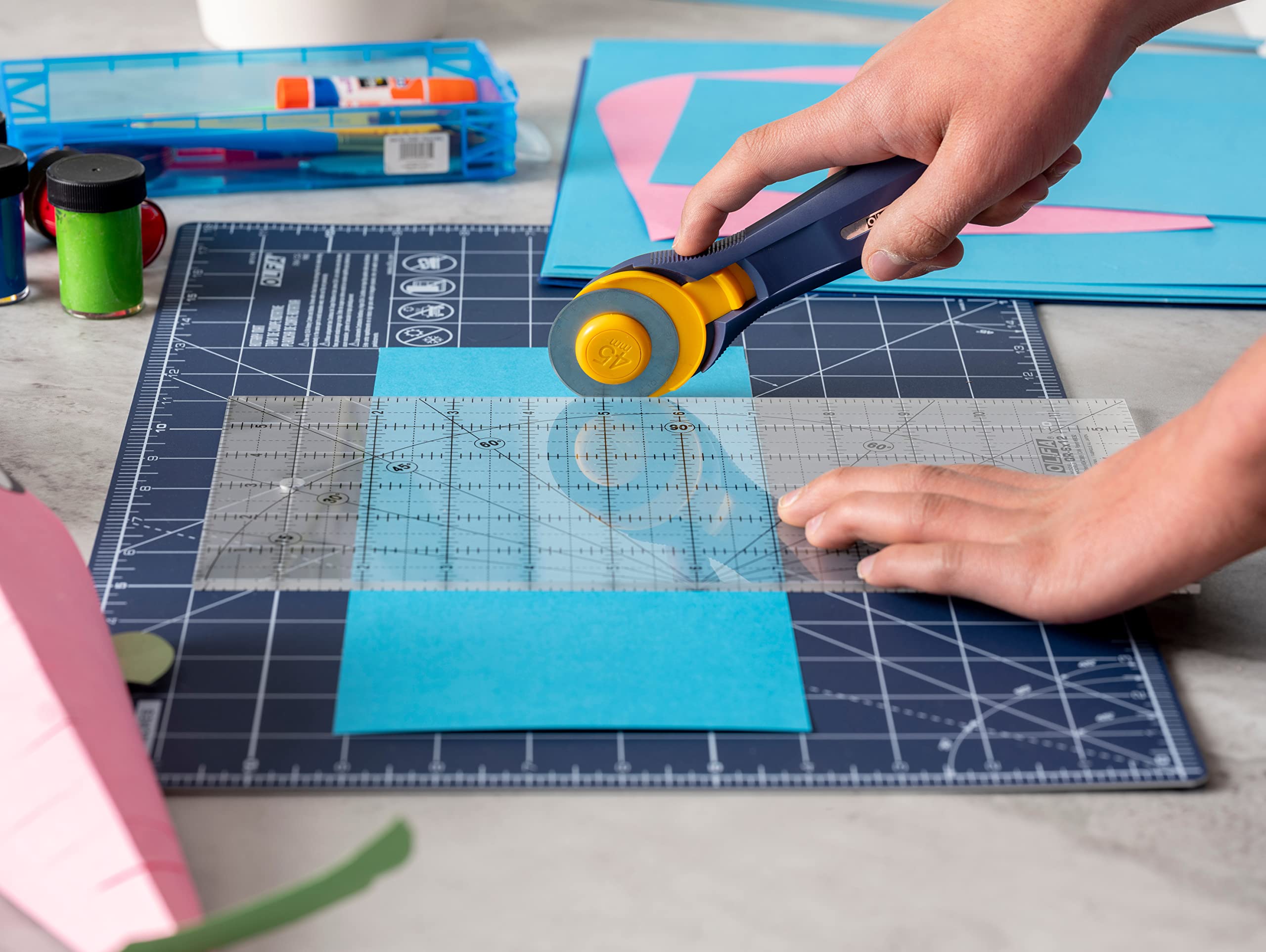 OLFA Splash Quilting/Sewing Kit 6"X12"-Navy