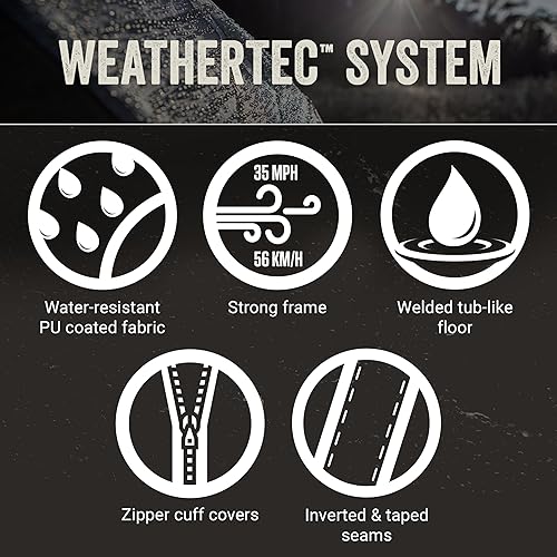 Miniatura 4 de Coleman Sundome Dark Room 46 Person Tent, Blocks 90% of Sunlight to Keep Inside Cool, Weatherproof Tent with Rainfly Sets Up in Minutes