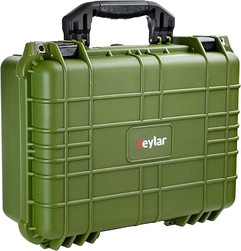 Miniatura 2 de Eylar Engranaje estándar de 16", equipo, estuche rígido para cámara impermeable con estándares de espuma TSA