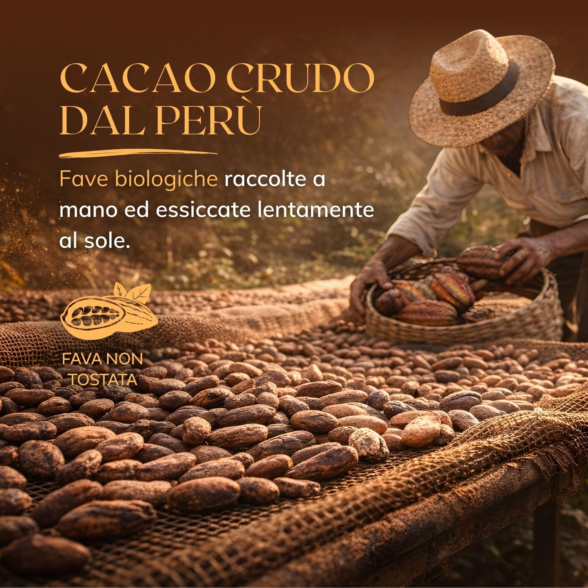 Cioccolato Fondente senza zucchero 100% PURO 4x45g – Cioccolato Senza Lattosio da Fave di Cacao Non Tostate – Cacao Crudo dal Perù – Lavorato a Pietra - Senza dolcificanti