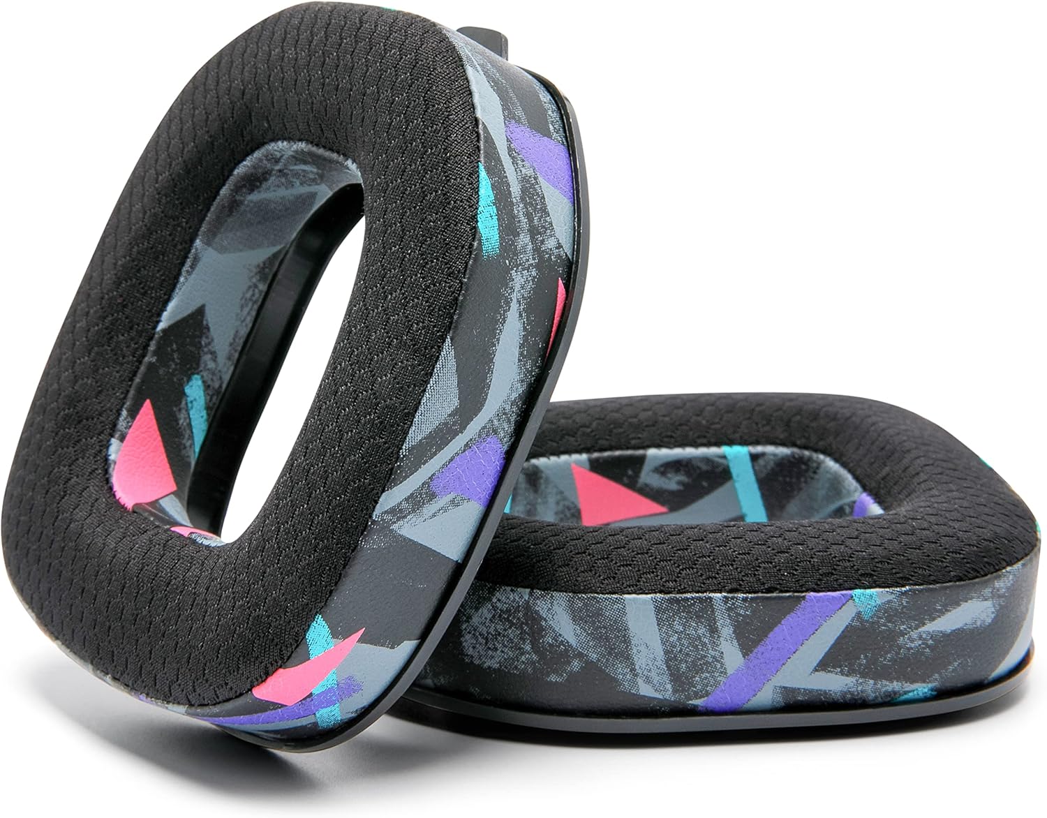 WC Freeze A40- Hybrid Fabric Cooling Gel Replacement Earpads for Astro A40 TR Only, Made by Wicked Cushions, Improved Durability, Thickness and Sound Isolation | 90's Black