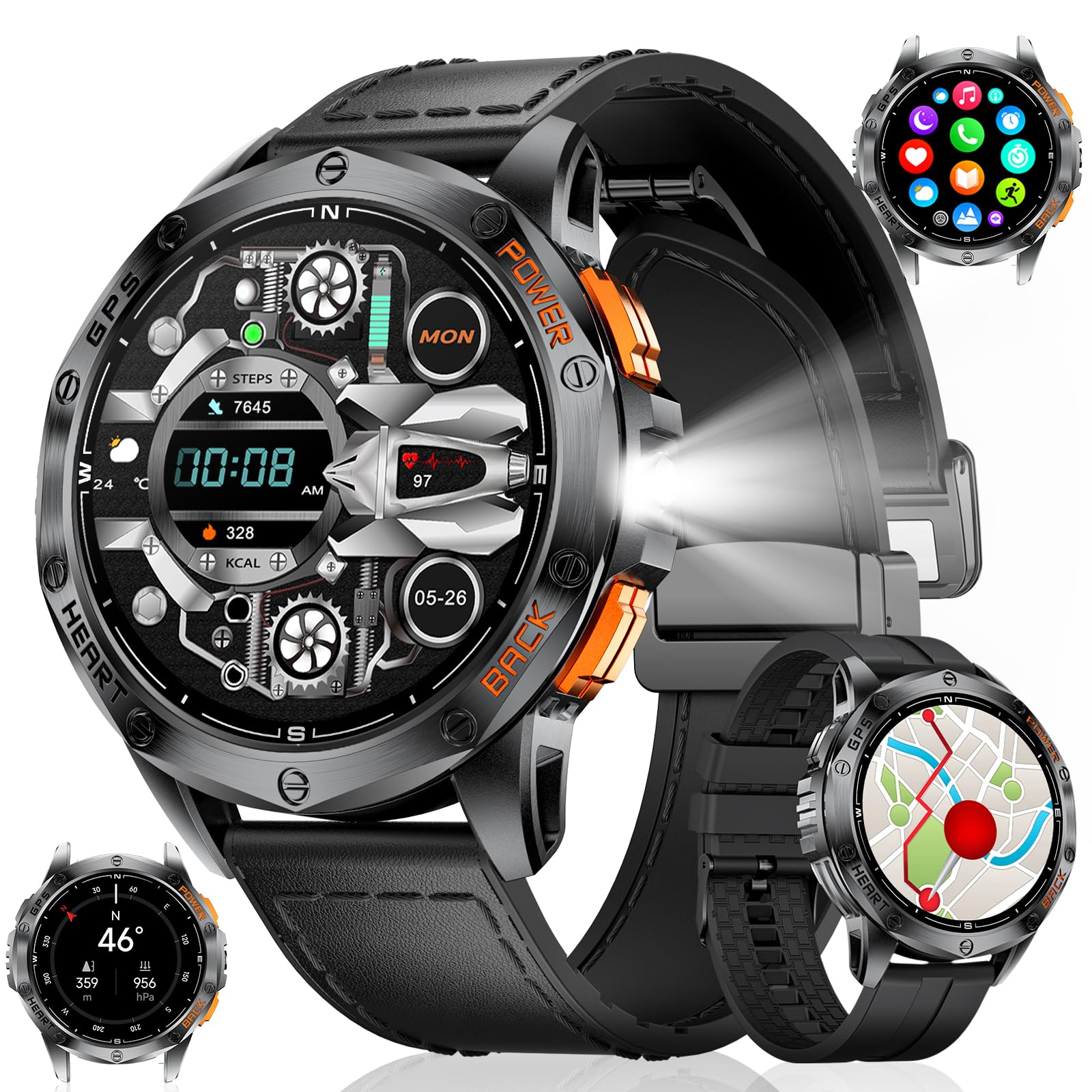 Orologio Da Polso Uomo Movimento Quarzo In Cofanetto Elegante In Legno