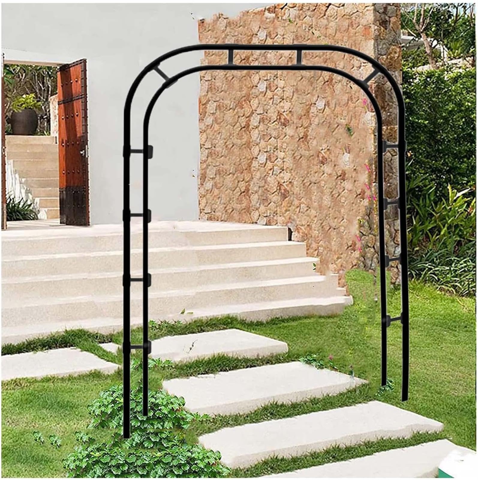 Arche de jardin en métal avec installation facile pour tuteurer les plantes