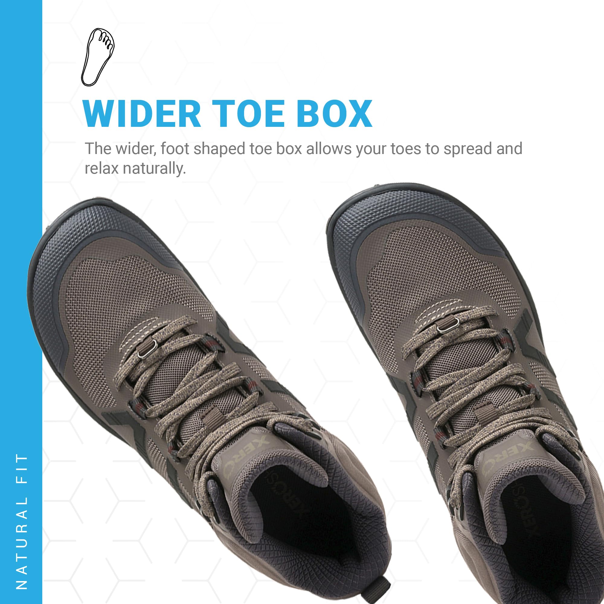 Xero Shoes Women's Scrambler Mid II Barefoot Boots, Morel, 10