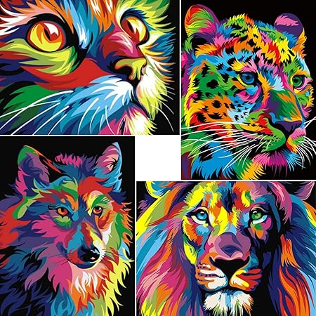 Artdot 4 Pieces Diamond Painting 5d Peinture Diamant Chat Loup Lion Tigre Animaux Broderie Diamant Kit Complet Pour Adulte Decor A La Maison 30 X 40cm Amazon Fr Cuisine Maison Artdot 4 Pieces Diamond Painting 5d Peinture Diamant Chat Loup Lion Tigre Animaux Broderie Diamant Kit Complet Pour Adulte Decor A La Maison 30 X 40cm Amazon Fr Cuisine Maison