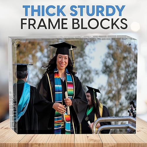 Miniatura 10 de Mammoth DuraClear 8.5x11 Acrylic Frame - Frameless & Thick Design - Ideal for Photos, Art, Certificates, and Awards