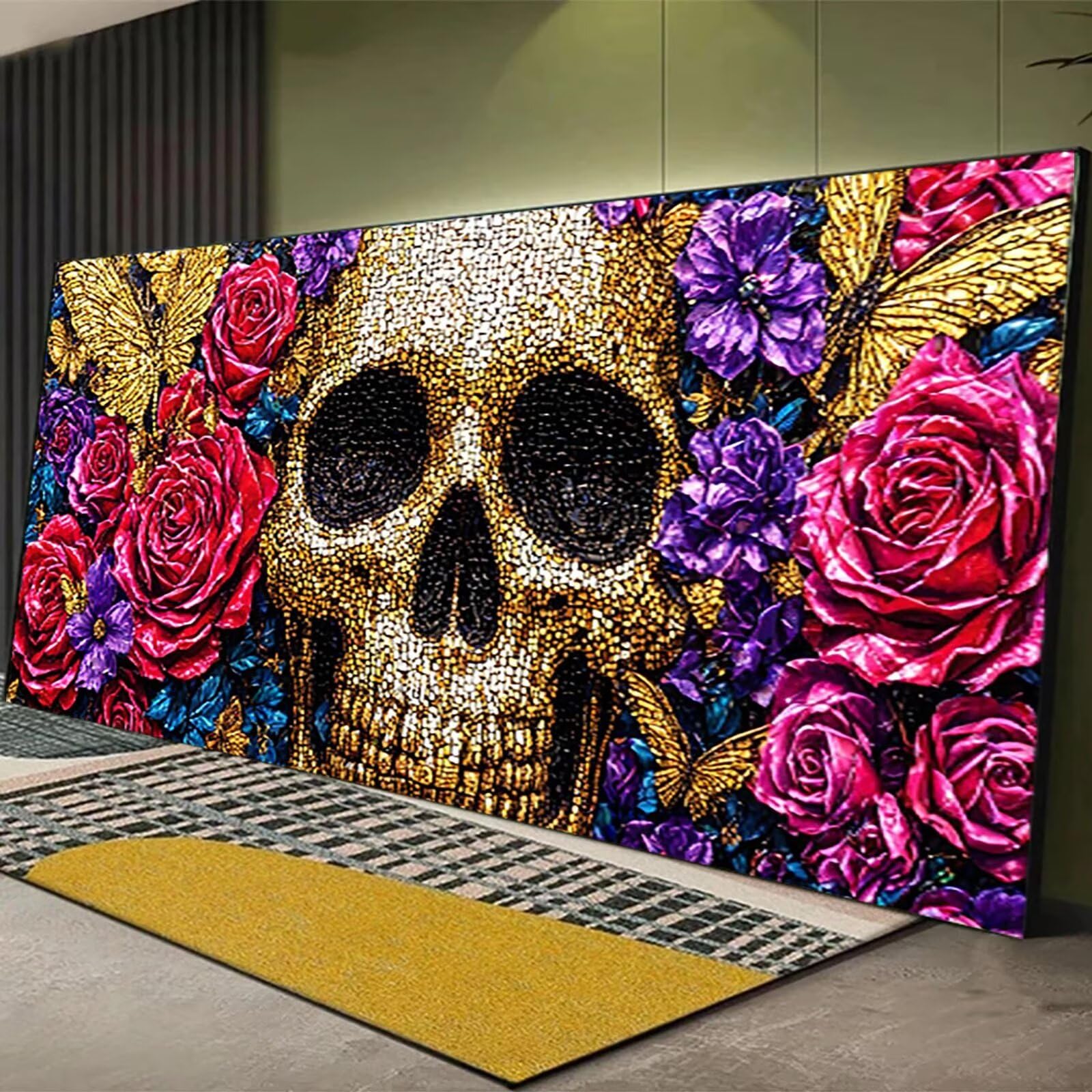 Malen nach Zahlen Kinder Blume Malen Nach Zahlen Erwachsene, Geschenke für Mädchen Junge Bastelset Set, Malen nach Zahlen Furcht | Malen nach Zahlen Ohne Rahmen, (60x120cm) Bastelset Erwachsene 4-5