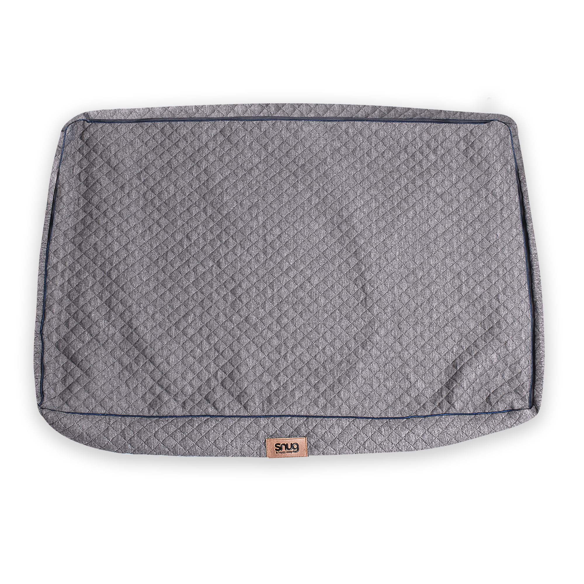 Snug Furry Friends Dog Bed Cover Only - Super Soft and Comfortable for Cat Dog - Spare Pet Bed Cover - Matching Pet Bed Available - Machine Washable - Large - 90 x 60 x 11cm, Grey