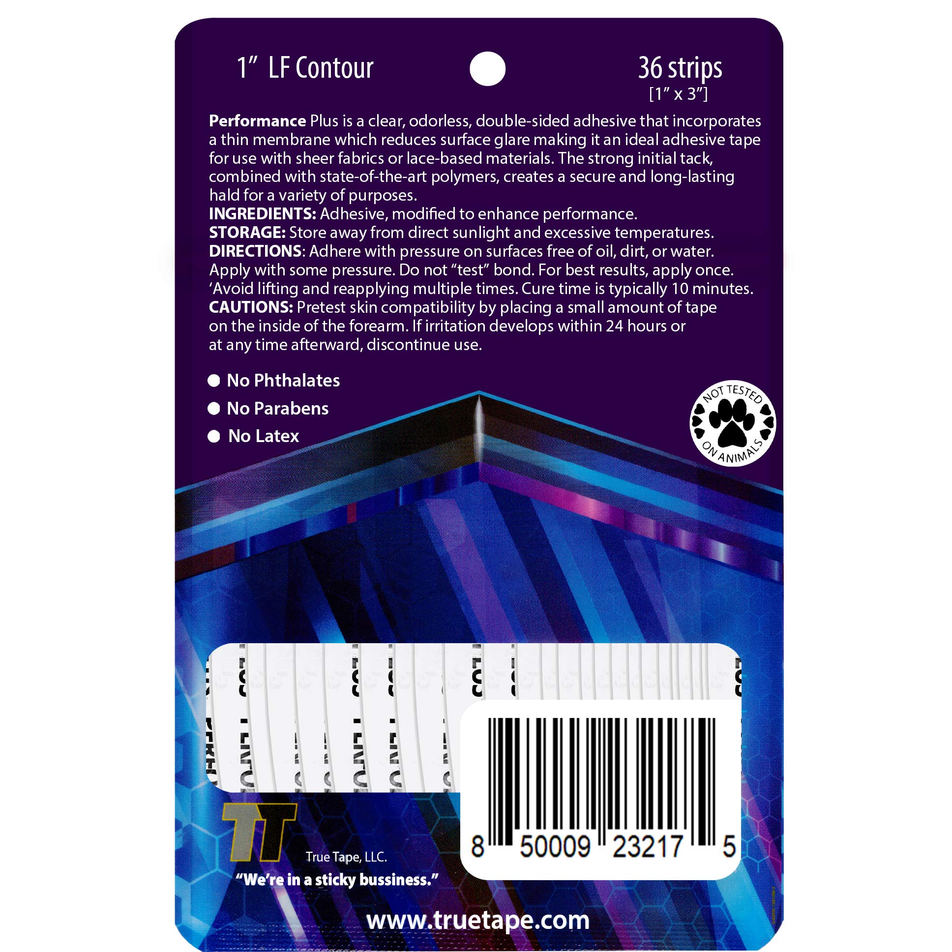 Truetape True Tape Performance Plus Protez Saç Bandı Oval (1'' LF - 2,5cm x 7.5cm) 36 Adet