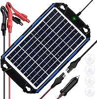 Vista 8 de SUNER POWER Cargador de batería solar impermeable de 12 W 12 V y mantenedor Pro, controlador de carga MPPT UltraSmart integrado, kit de carga
