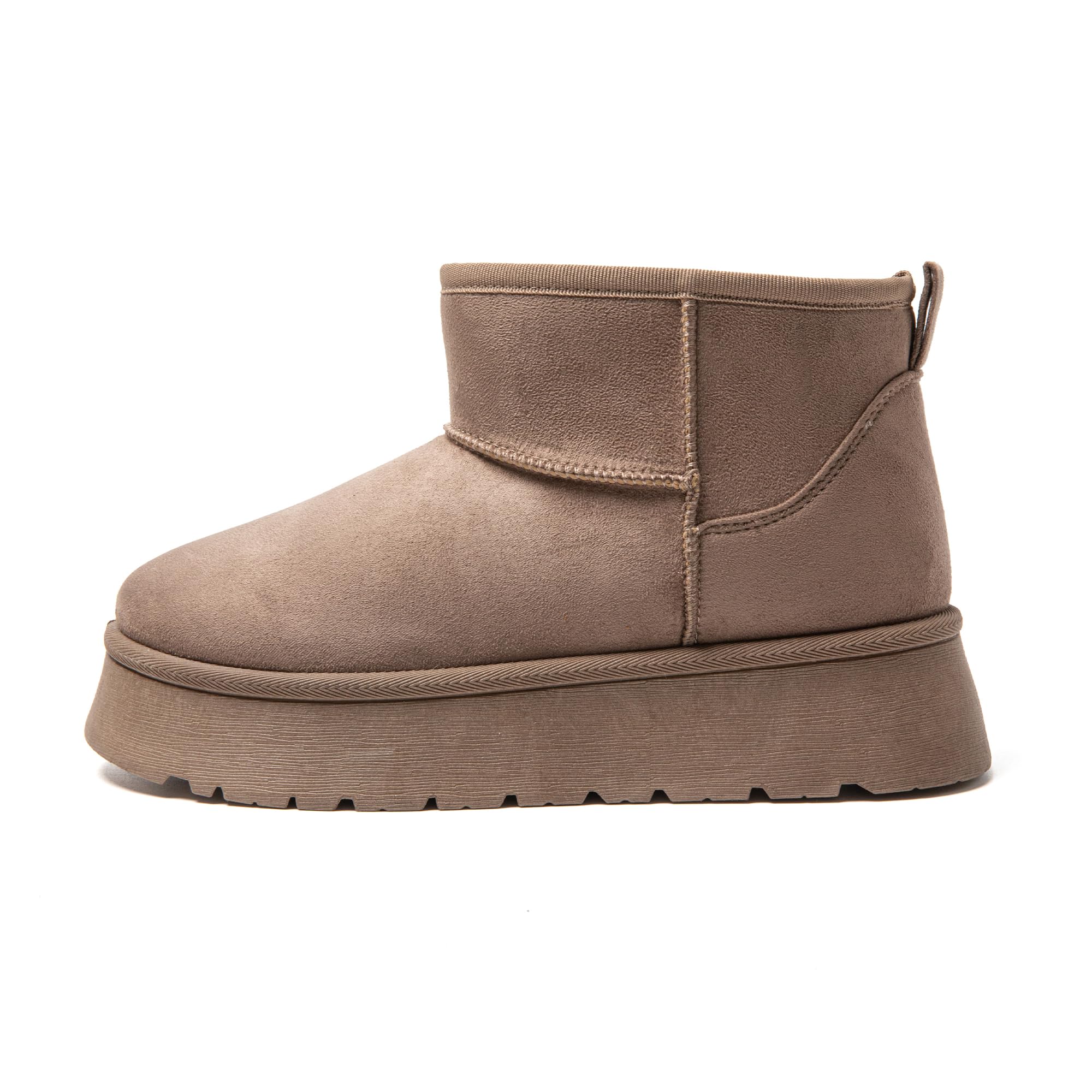 JOMIX Stivali da Donna Invernali Bassi Stivaletti Imbottiti con Pelliccia Sintetica Calda e Comodi MD9767