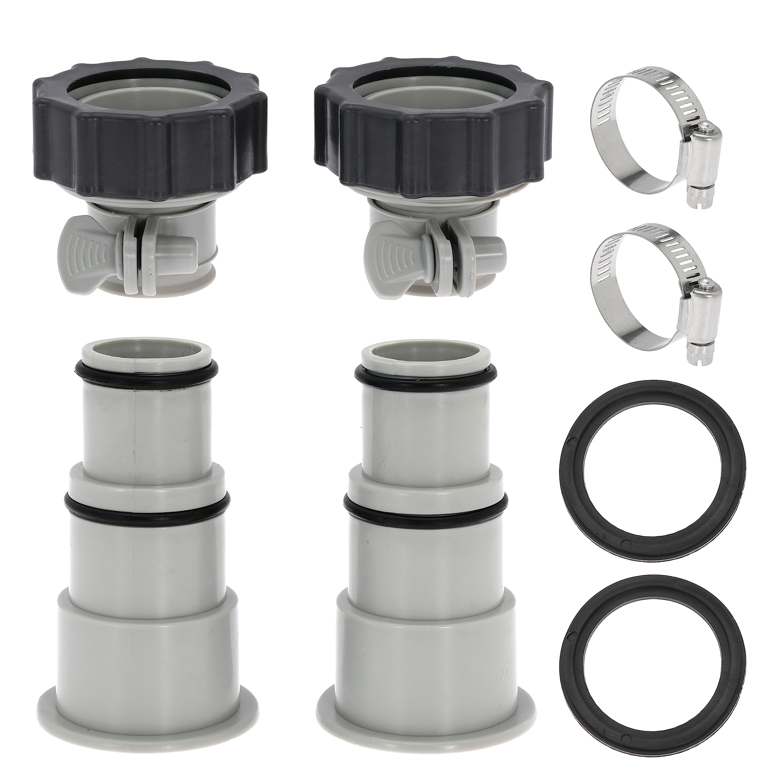 Lot De 3 Adaptateurs De Tuyau Pompe Piscine 50mm Pour Tuyaux 32mm Ou 38mm - ABS, Pour Pompe 800W