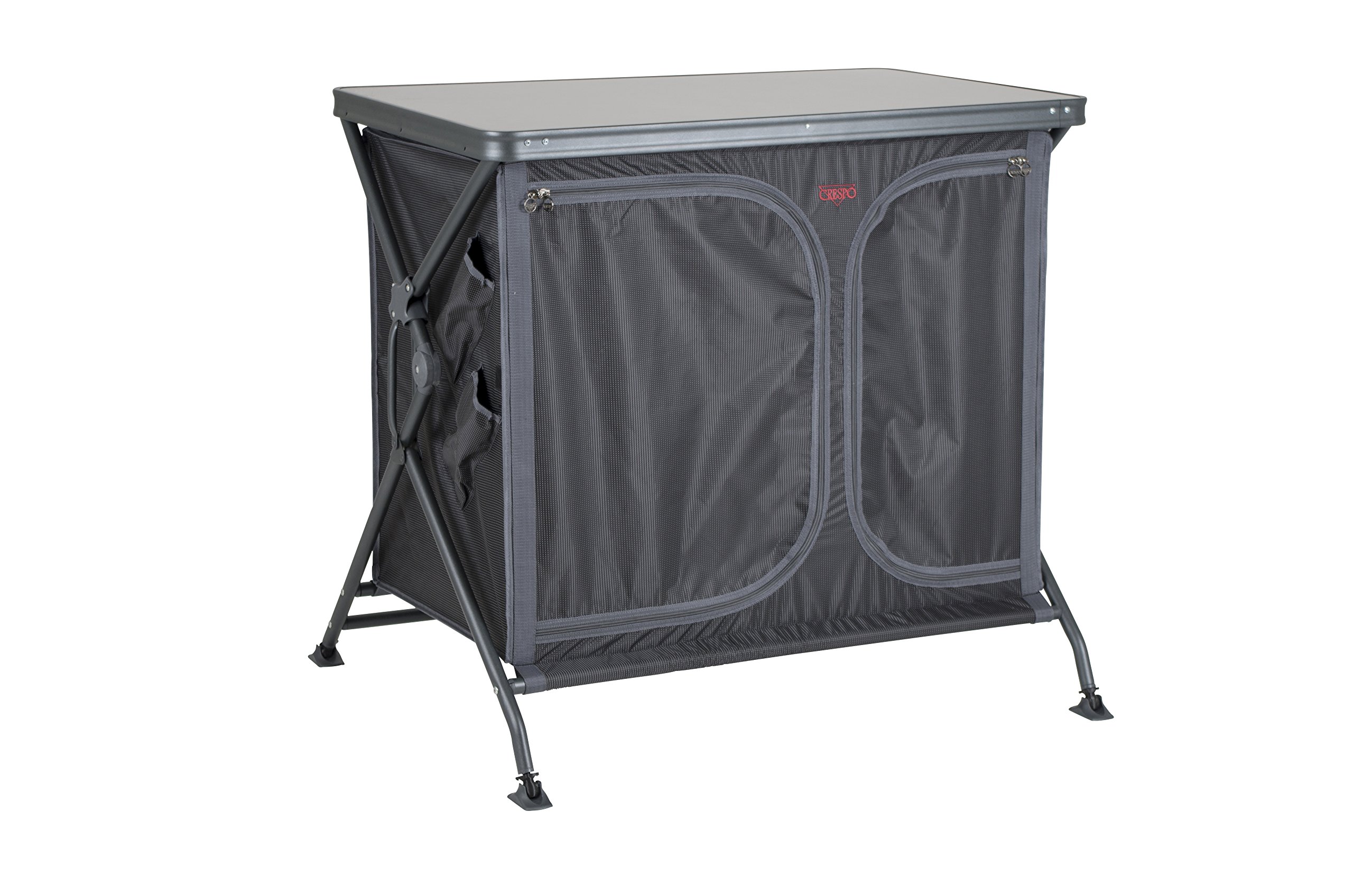 Crespo AP-105 Kücheninsel, schwarz/grau, 68 x 92 x 84 cm